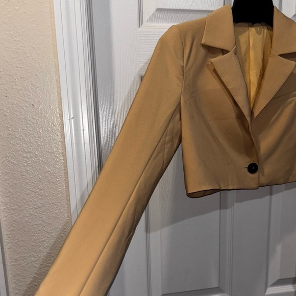 House Of Harlow 1960 yellow Tweed Cropped Blazer, Size Small​​ - Picture 4 of 13